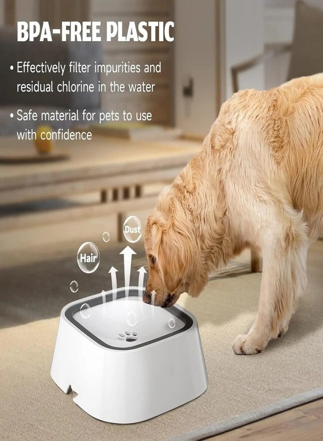 Aakarit Plastic Dog Water Bowl Non Spill Pet with Filter, Slow Feeder Vehicle Carried Splash Free for Cats, Floating Disk | Multicolor - Image 3